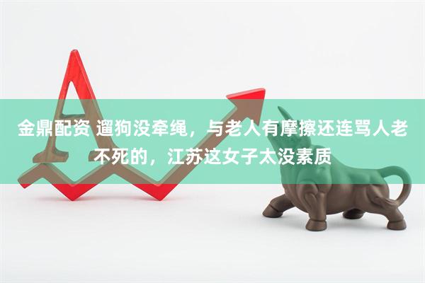 金鼎配资 遛狗没牵绳，与老人有摩擦还连骂人老不死的，江苏这女子太没素质